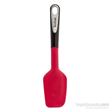 Tefal K2064614 Ingenio Yüksek Isıya Dayanıklı  Silikon Başlıklı Hamur Spatulası  [ Siyah - Kırmızı ]